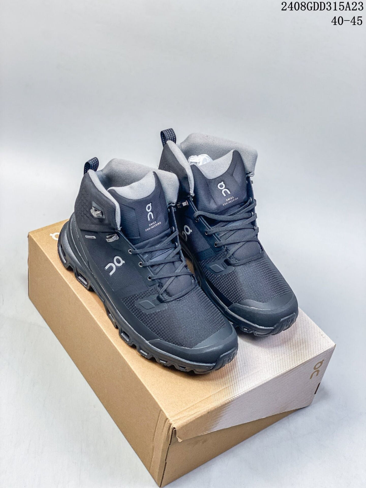 Men's On Cloudnova Flux Black High-Top Sneakers - product image from the listing.