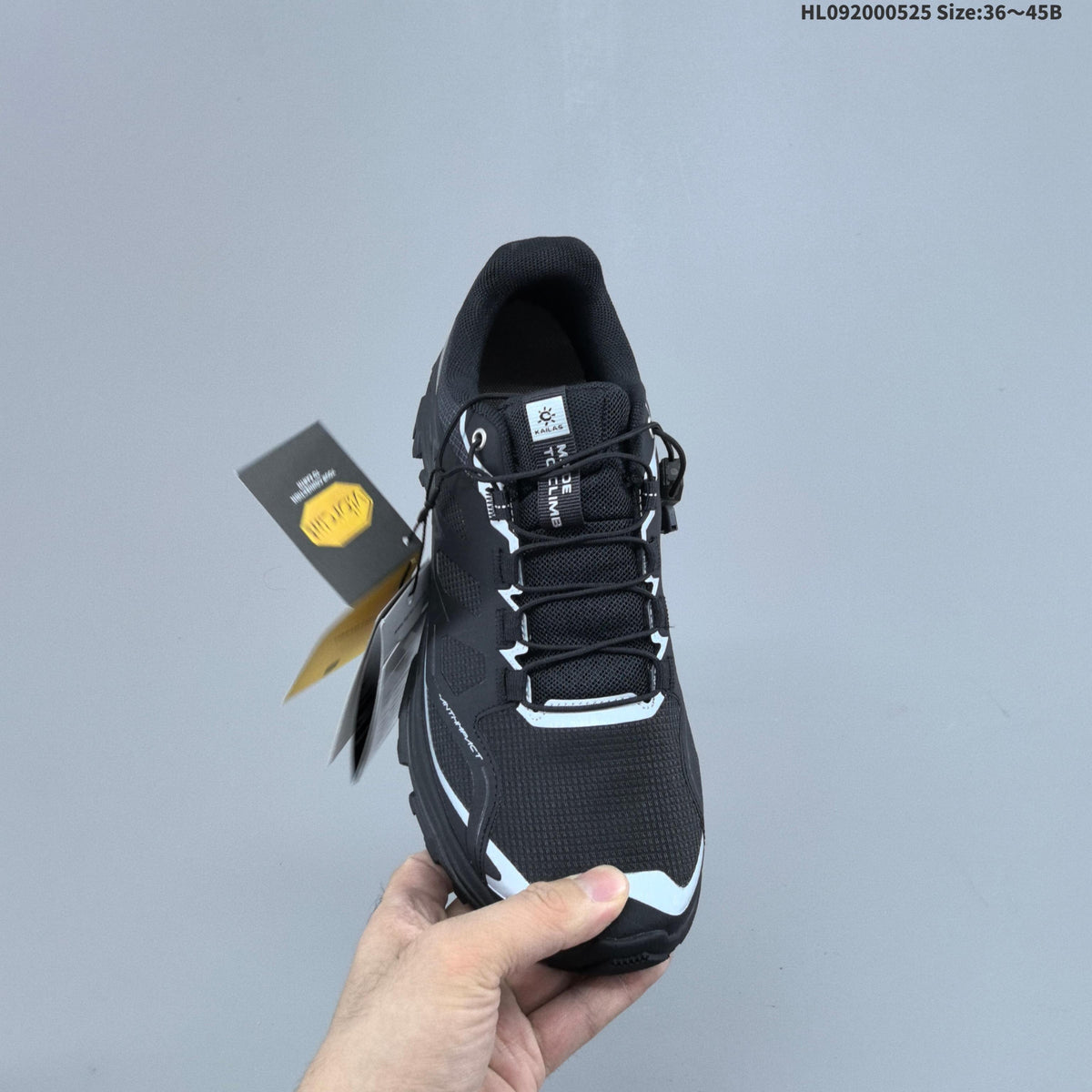 KAILAS Expedition Low-Cut Hiking Shoes, in Black - product image from the listing.