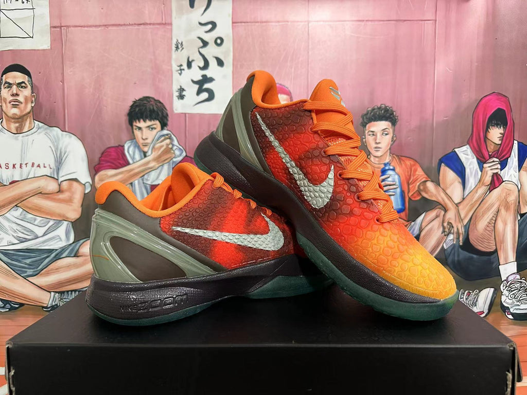 Sunset - Nike Kobe 6 Protro Basketball Shoes - product image from the listing.