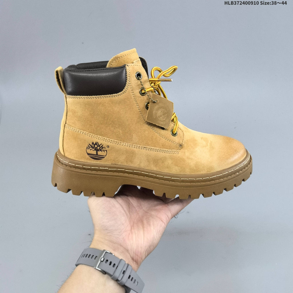 Timberland Mid-Top Lace-Up Boots in Wheat and in Taupe - product image from the listing.