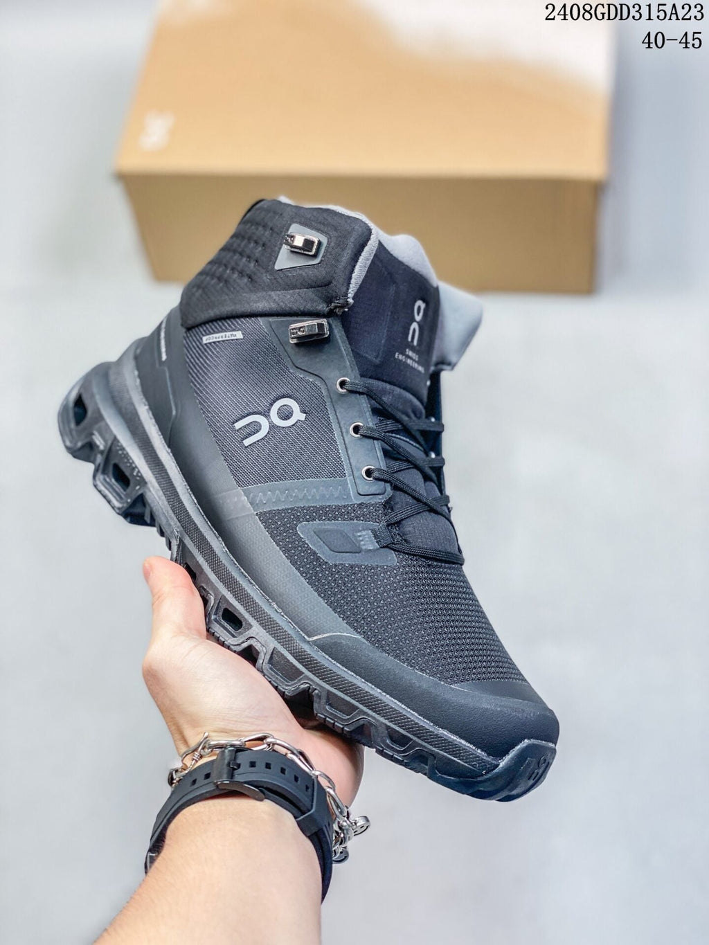 Men's On Cloudnova Flux Black High-Top Sneakers - product image from the listing.