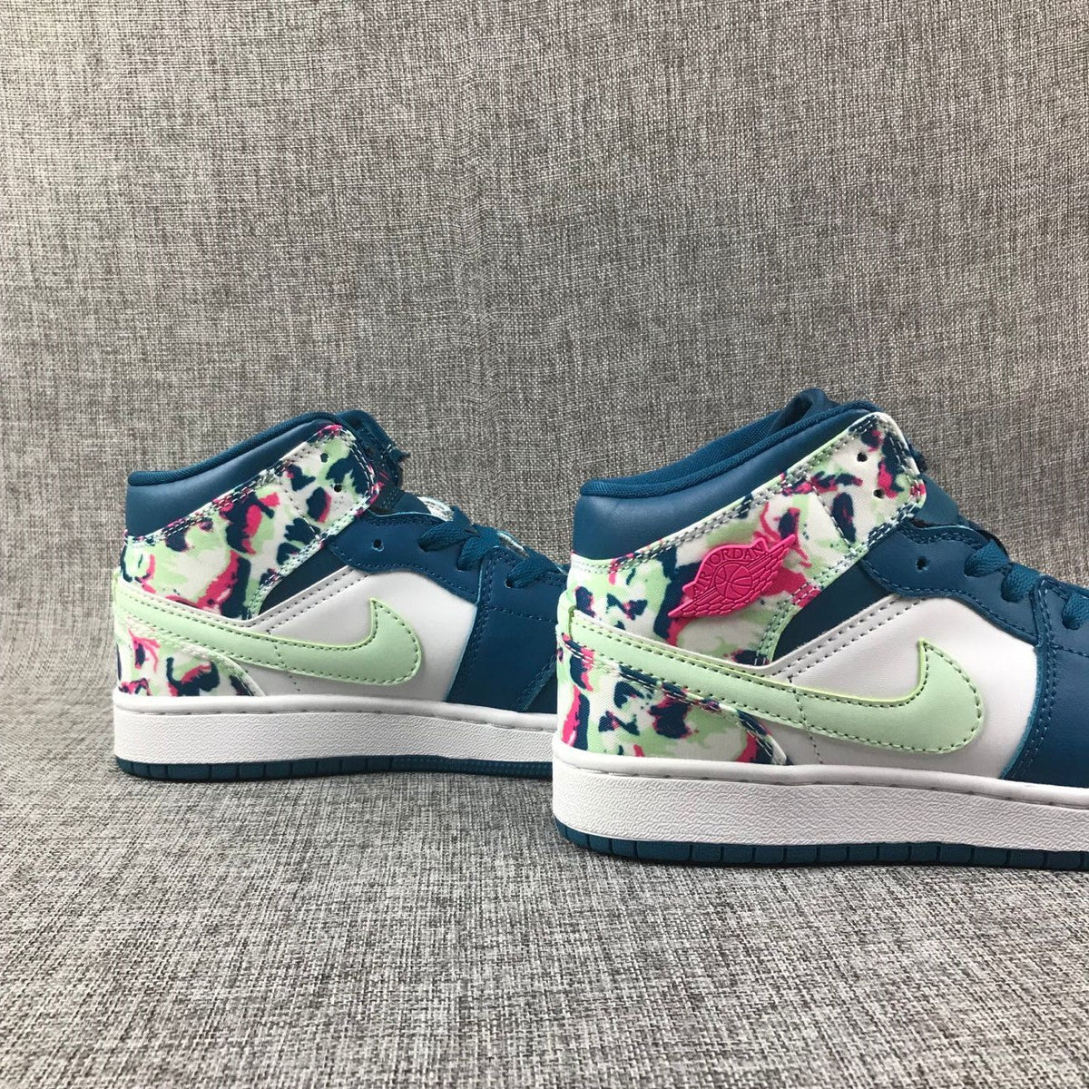 Air Jordan 1 Mid Hawaii High-Top Sneakers in Multicolor - product image from the listing.