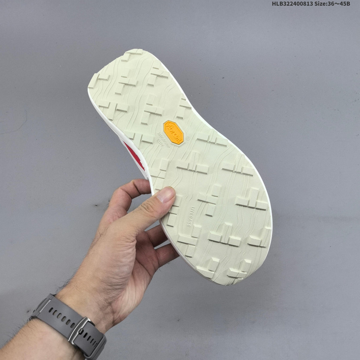 norda 005 Trail Running Shoes in White, in Black and Red - product image from the listing.