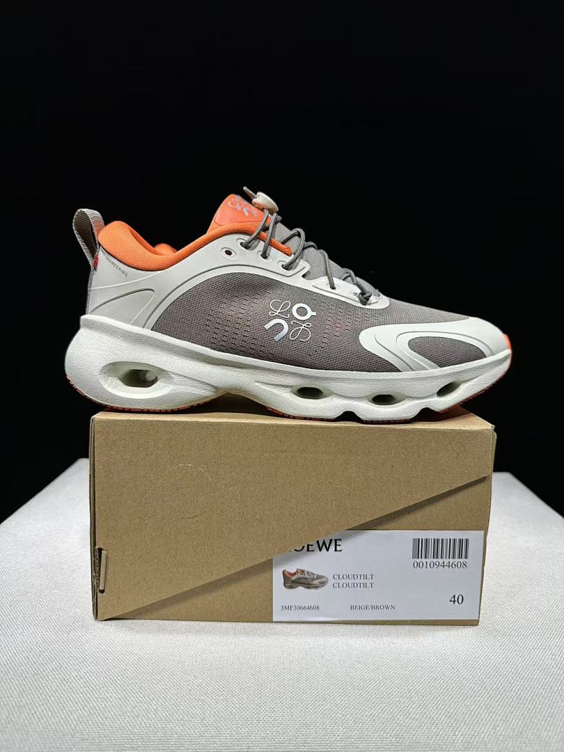 On x LOEWE Cloudventure 3.0 Sneakers in Beige Brown - product image from the listing.