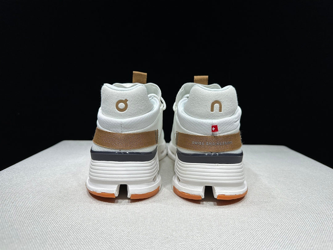 On Cloudnova 2 Sneakers, in Ivory and Brown - product image from the listing.