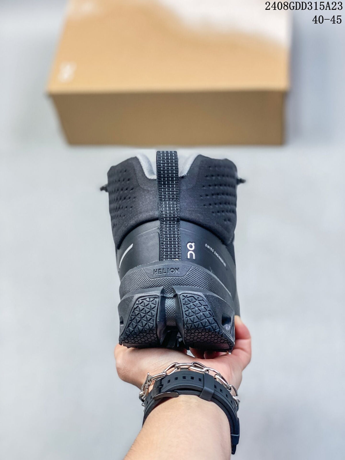 Men's On Cloudnova Flux Black High-Top Sneakers - product image from the listing.
