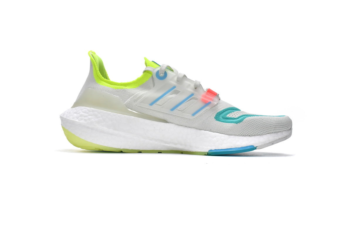 Adidas UltraBoost 22 Running Shoes White Sky Rush in Mint GY8674 - product image from the listing.