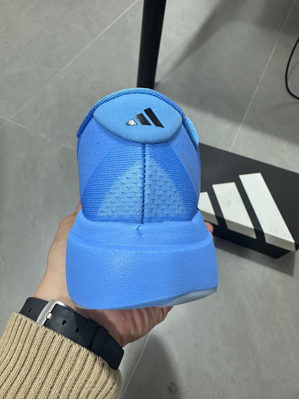 adidas Adizero JH6205 Running Shoes in White Blue - product image from the listing.