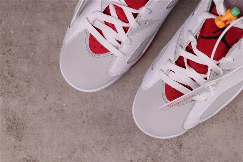Air Jordan 6 Hare White Red Sneakers CT8529-062 - product image from the listing.