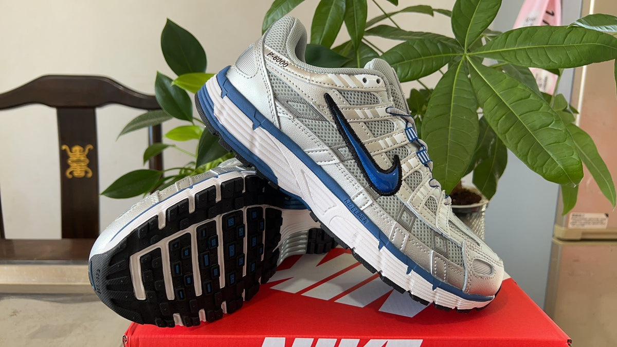 Nike P-6000 Sneakers in White Grey Blue BV1021-001 - product image from the listing.