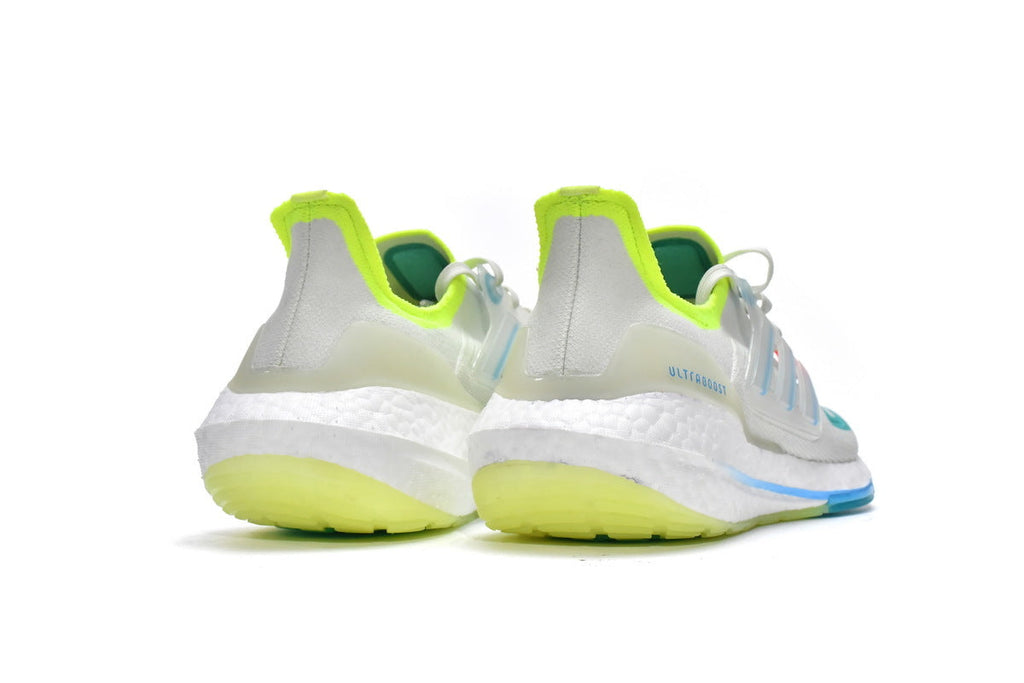 Adidas UltraBoost 22 Running Shoes White Sky Rush in Mint GY8674 - product image from the listing.