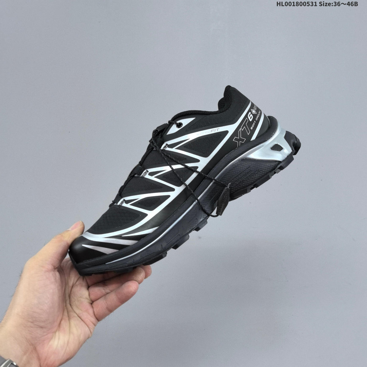 Salomon XT-6 Low-Top Trail Sneakers in White - product image from the listing.
