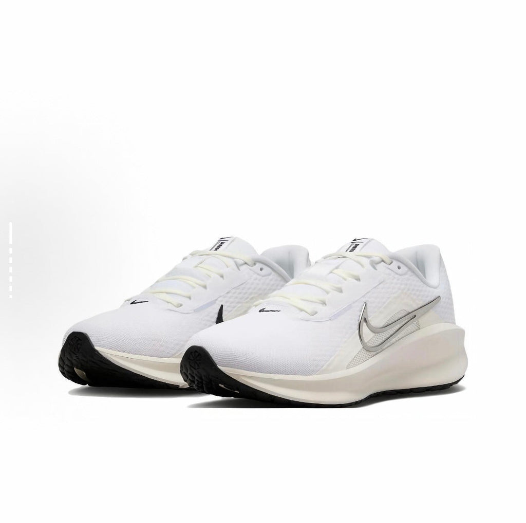 Nike Downshifter 13 Running Shoes in White Silver FD6476-100 - product image from the listing.