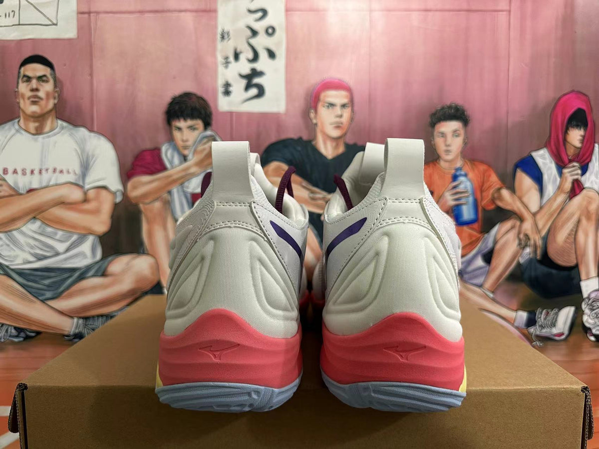 White Multi-Color - Mizuno Wave Momentum 3 Volleyball Shoes - product image from the listing.