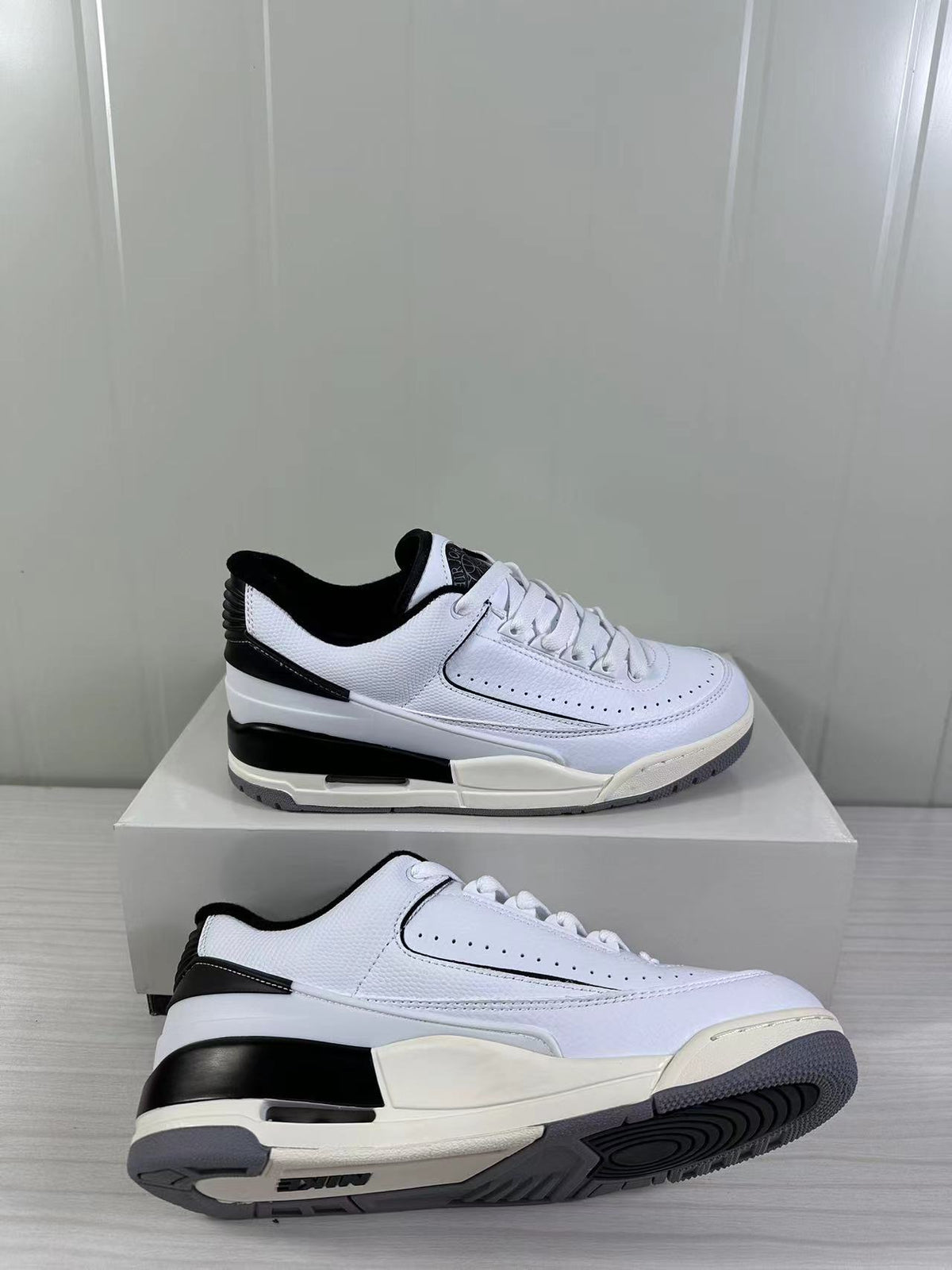 Air Jordan 2/3 Low Sneakers White Black FD0383-100 - product image from the listing.