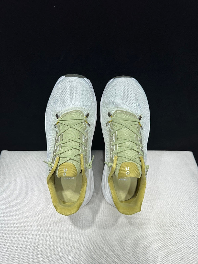 White and Yellow On Cloudtilt Sneakers - product image from the listing.