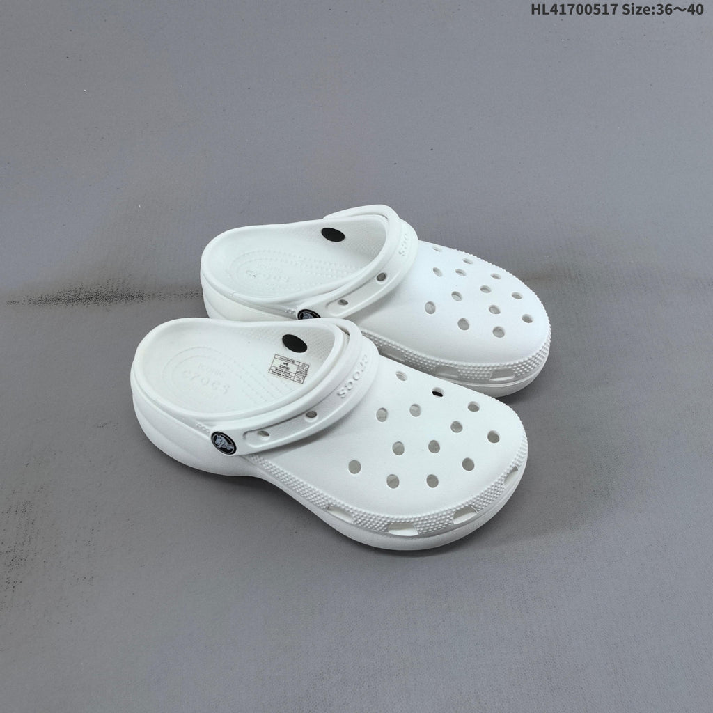Crocs Classic Clog Platform Clog in Black, White or in Cream - product image from the listing.