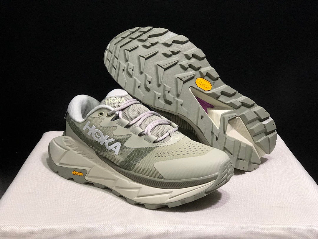HOKA Skyline Float X Trail Sneakers, in Gray Green - product image from the listing.