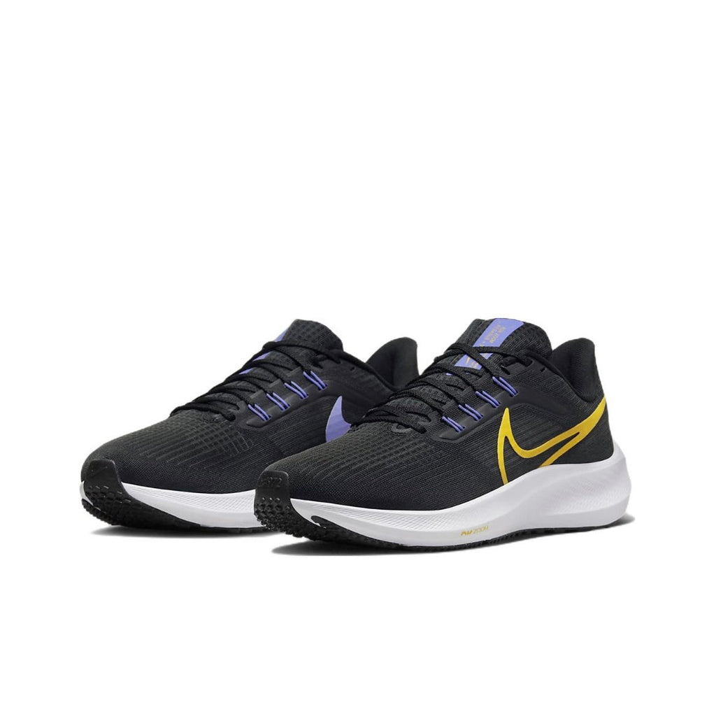 Nike Air Zoom Pegasus 39 Running Shoes in Black Yellow DH4072-002 - product image from the listing.