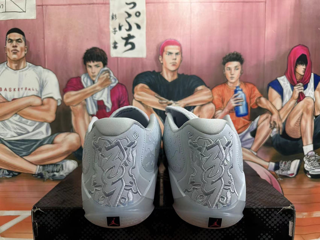 Grey Jordan Luka 3 Basketball Shoes - product image from the listing.