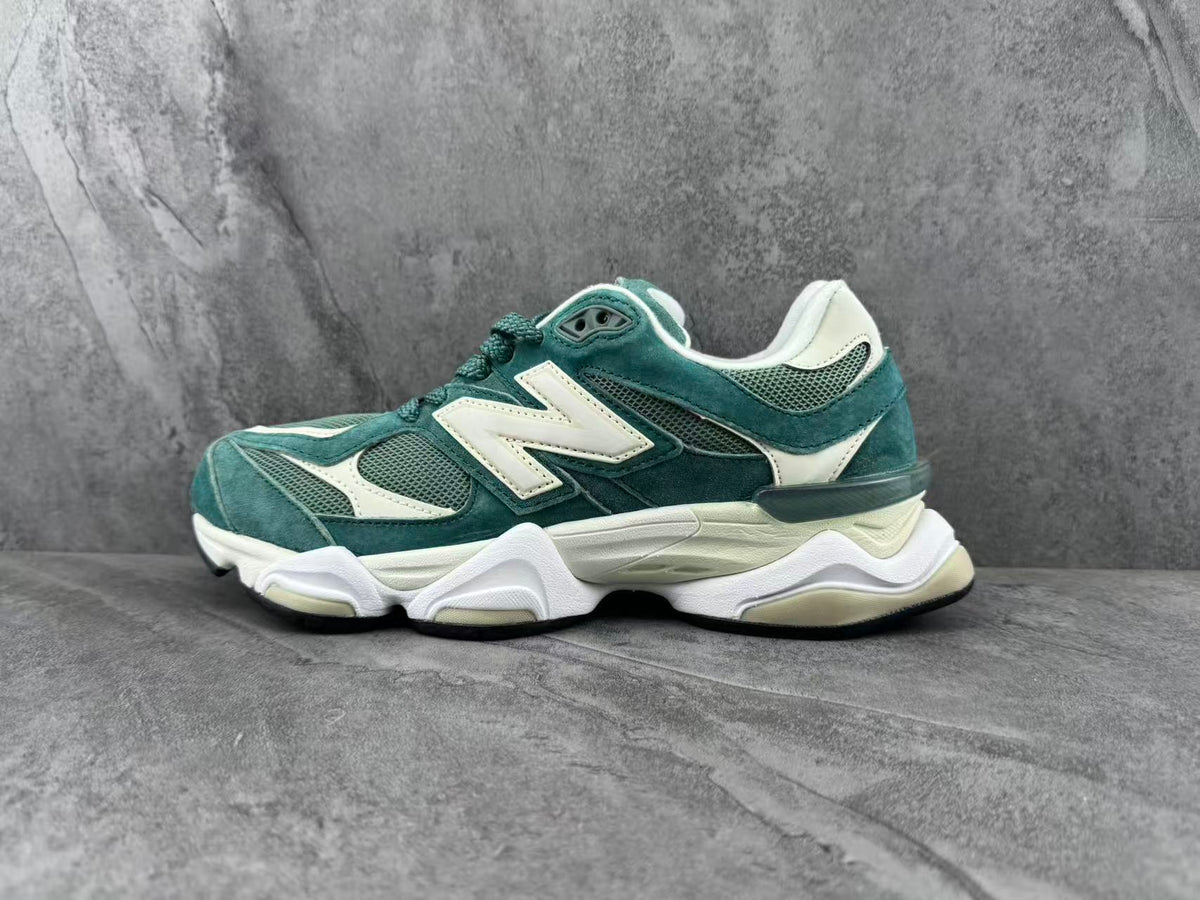 New Balance U9060EEK Sneakers in Green and Cream - product image from the listing.