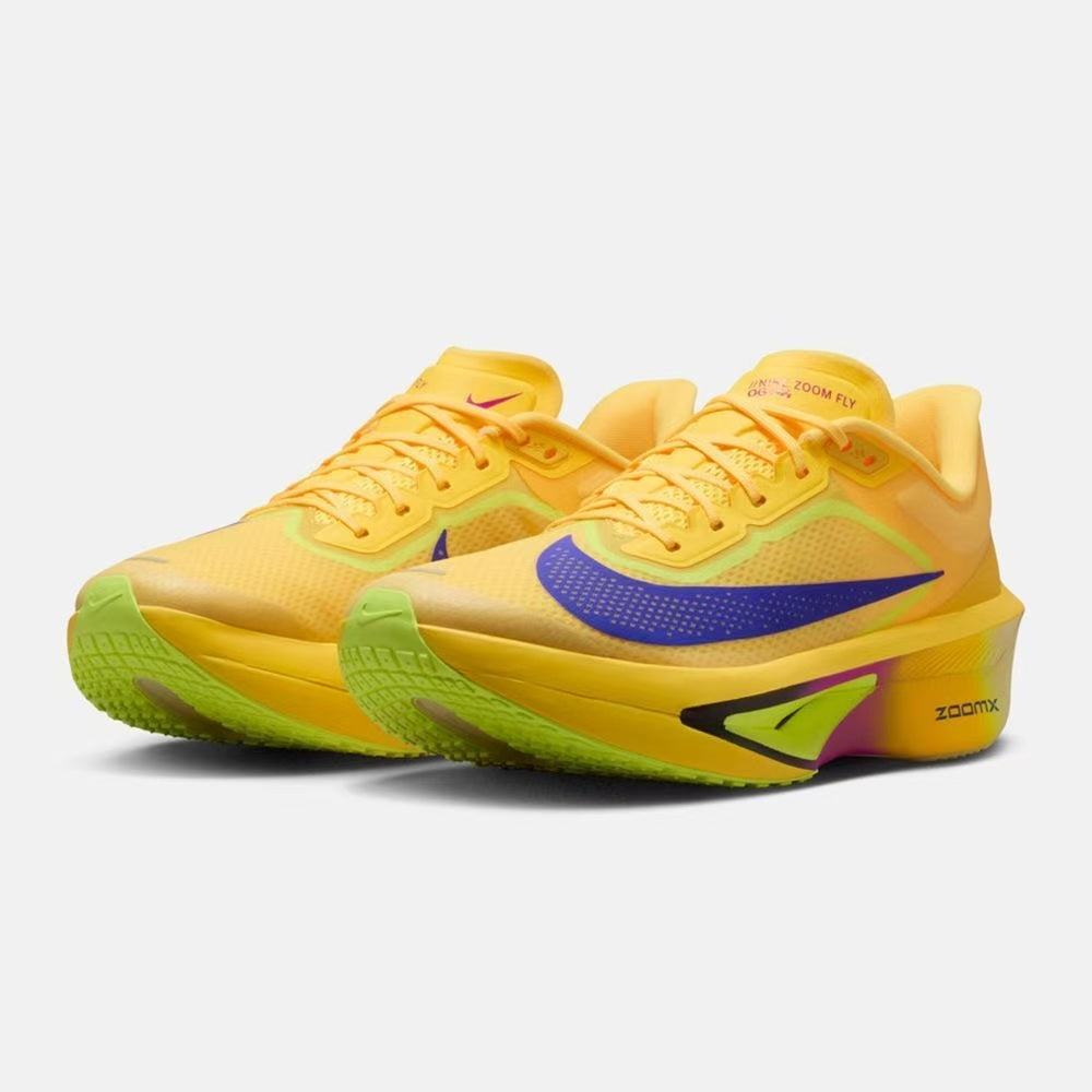 Nike Zoom Fly Shoes for Running, Lemon Yellow Multi-Color - product image from the listing.