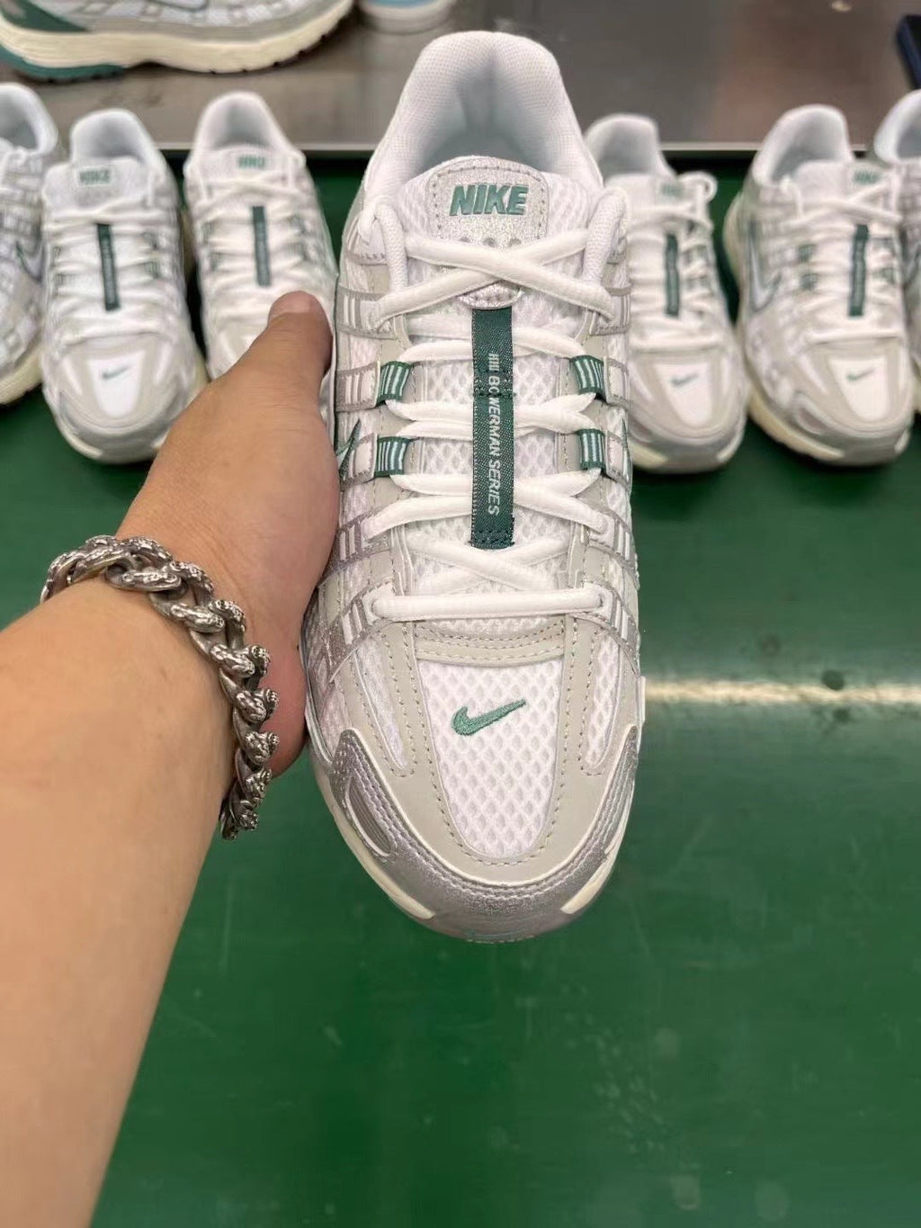 Nike P-6000 Sneakers in Grey Green HF4308-072 - product image from the listing.