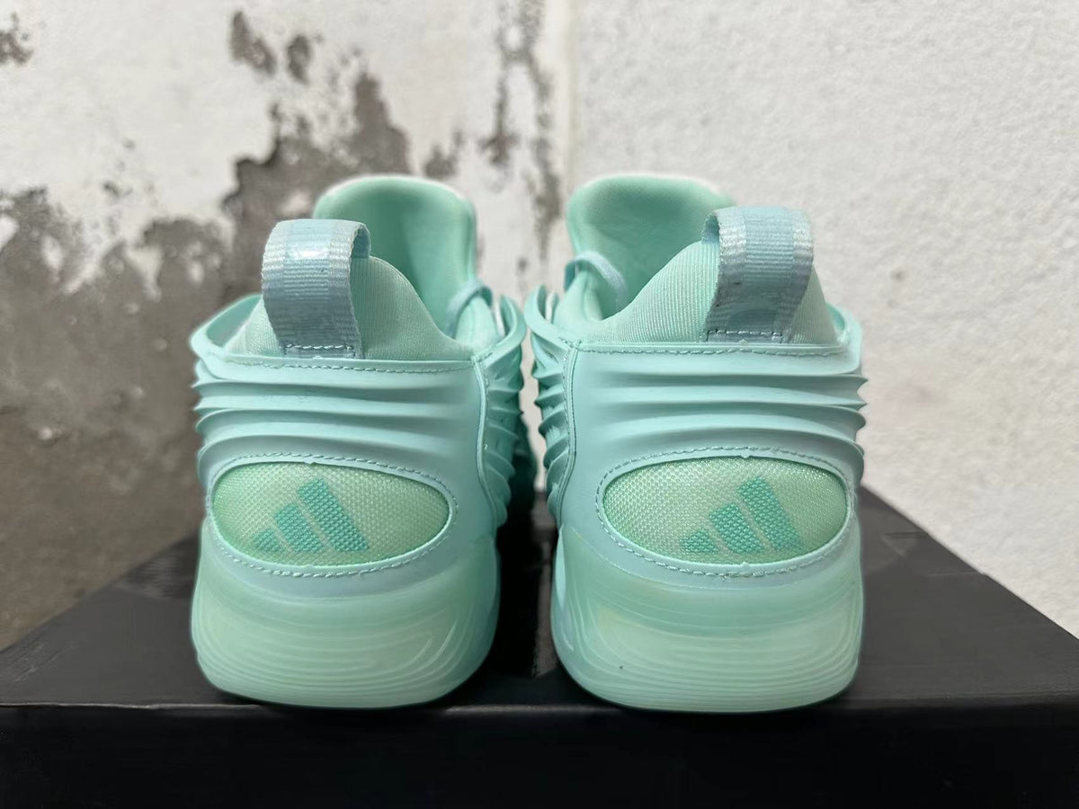 Mint Green Basketball Trainers with Sculpted Side Cages - product image from the listing.