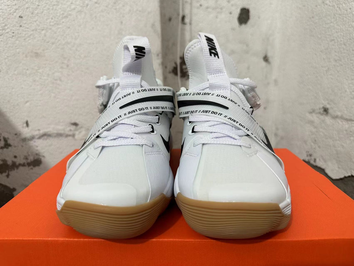 Nike HyperBet Basketball Shoes in White Black Gum - product image from the listing.