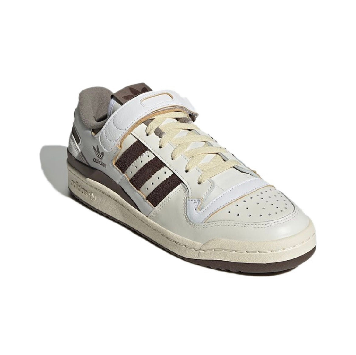 adidas Forum 84 Low Sneakers in White Brown GX4567 - product image from the listing.