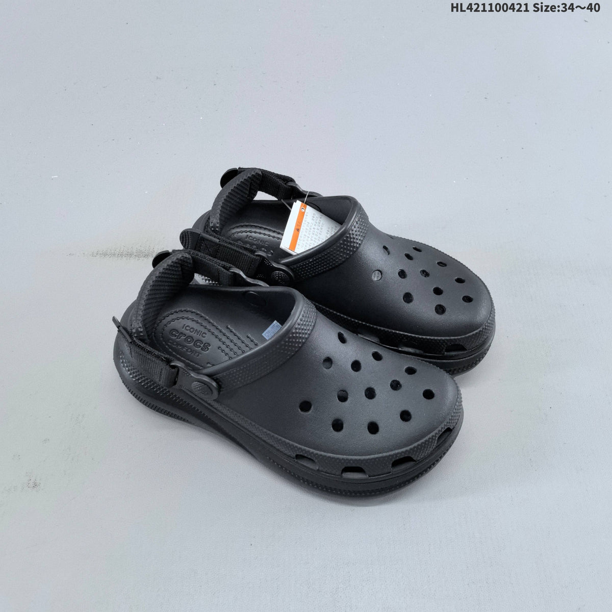 Platform Clogs with Vent Holes and Heel Straps by Crocs - product image from the listing.