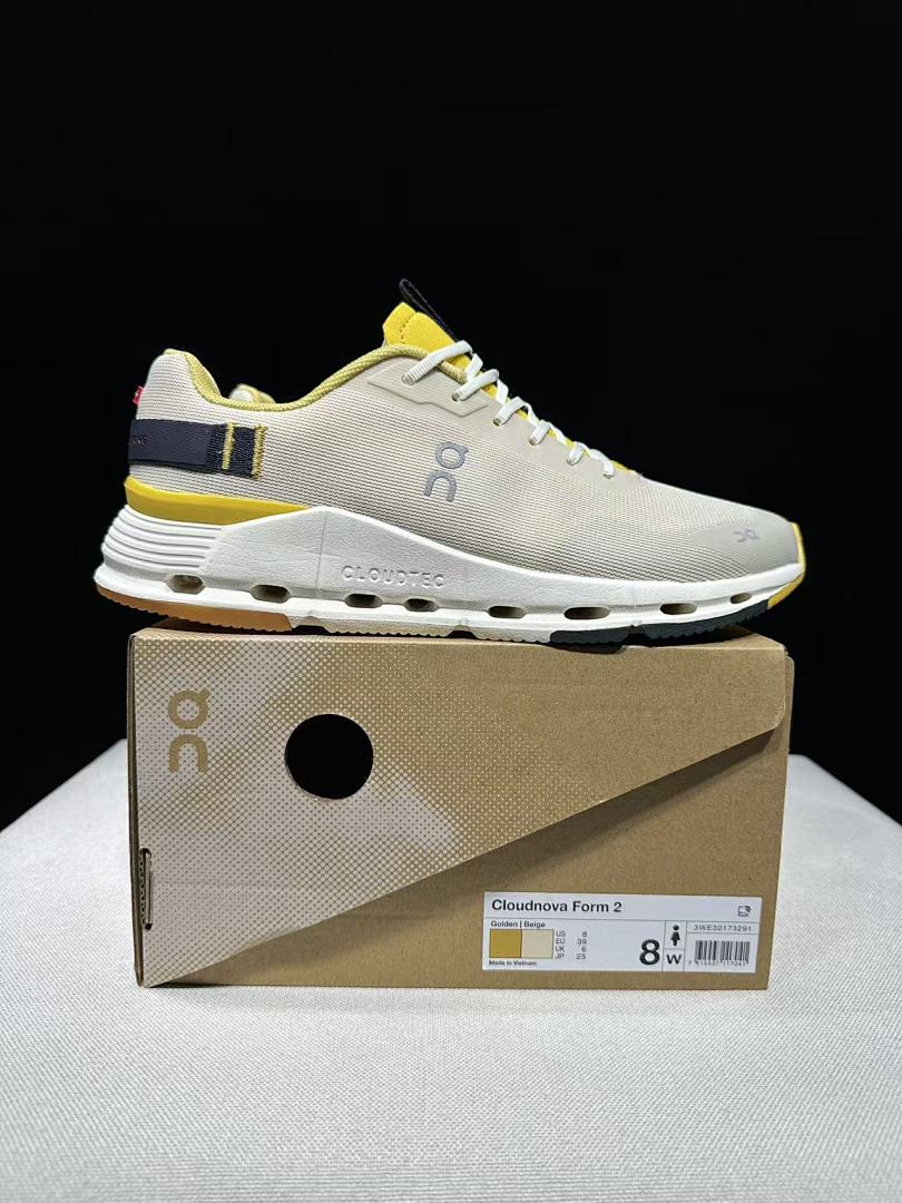 Beige and Yellow On Cloudnova Form 2 Sneakers - product image from the listing.