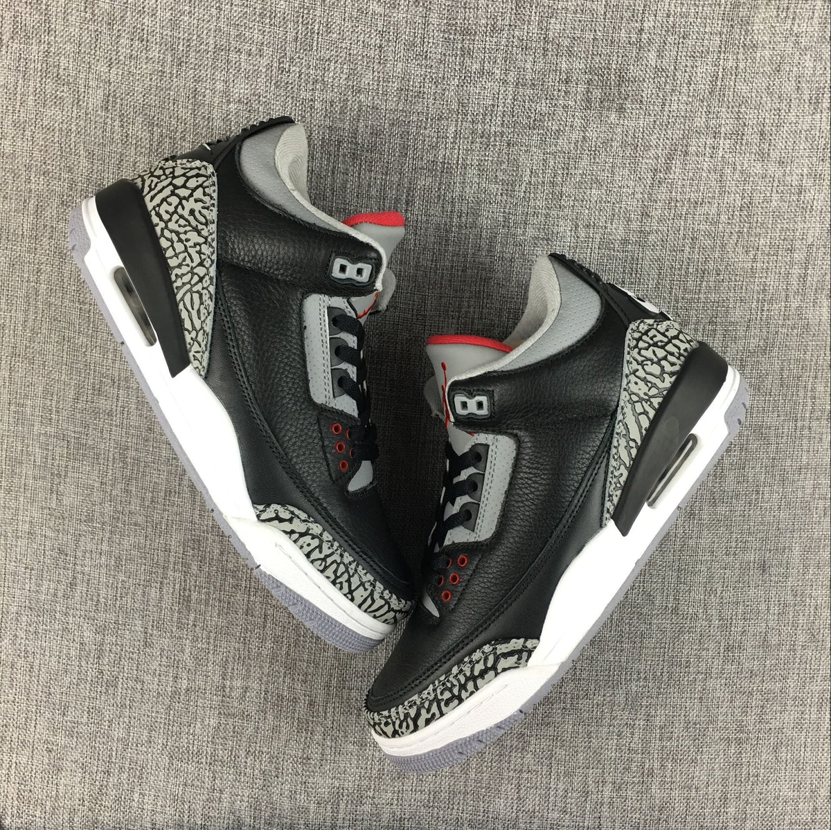 Black Cement Sneakers - Air Jordan 3 Retro - product image from the listing.