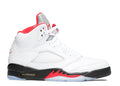 Fire Red Silver Tongue Jordan 5 (2020) - product image from the listing.