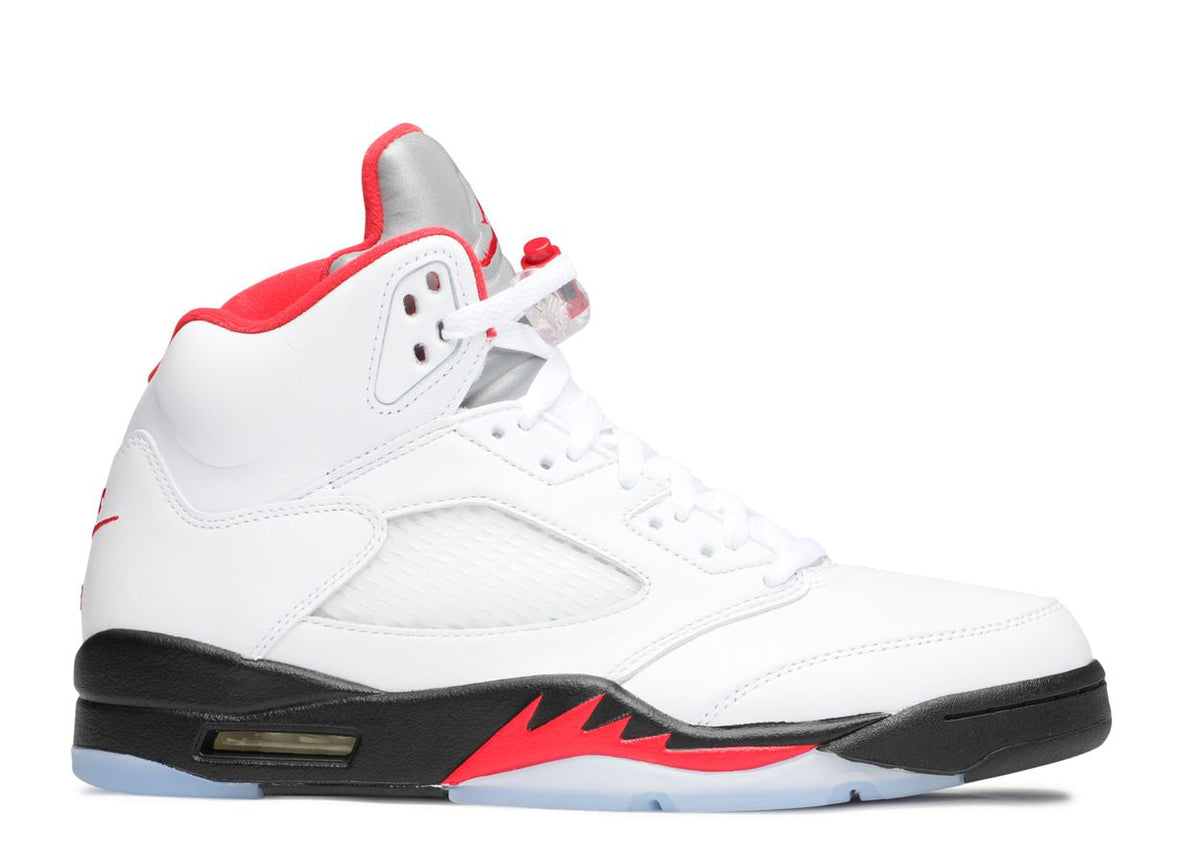 Fire Red Silver Tongue Jordan 5 (2020) - product image from the listing.