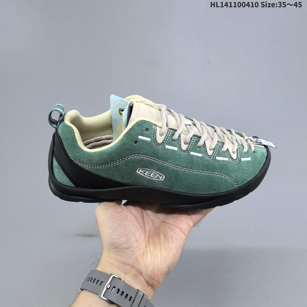 KEEN Jasper Low-Cut Outdoor Sneakers, Green, 1022266 - product image from the listing.