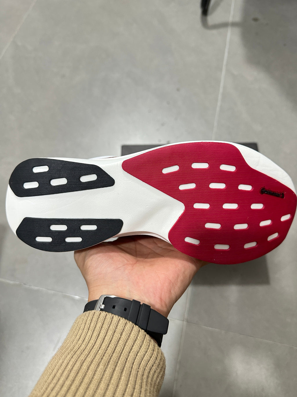 adidas Lightstrike Pro Running Shoes in White Burgundy - product image from the listing.
