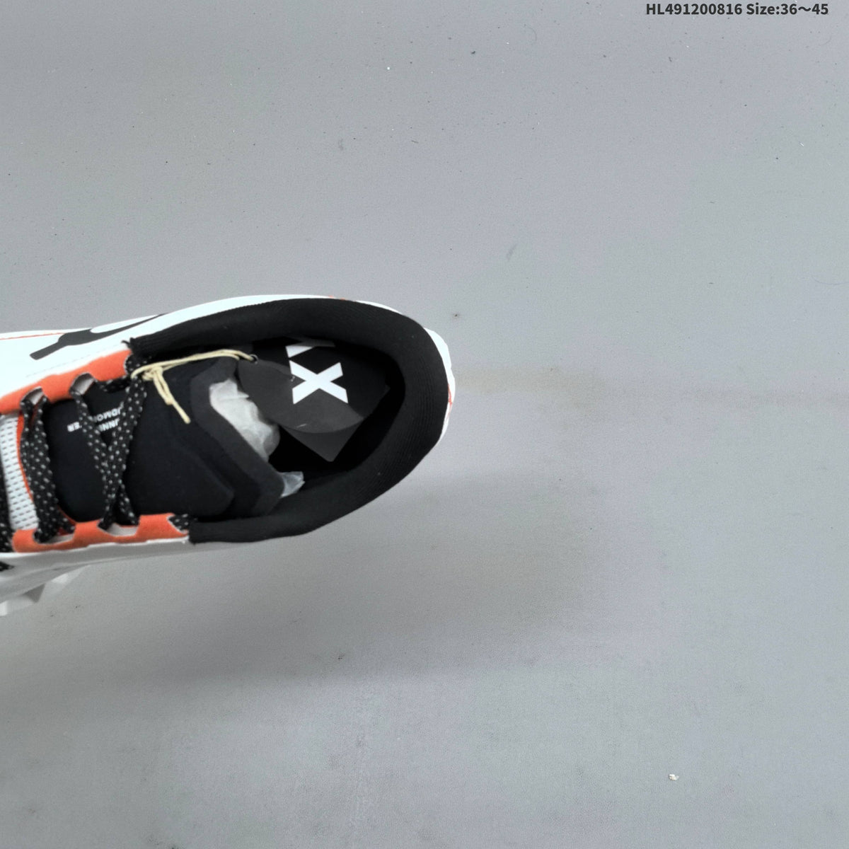 On Cloudmonster 3 Hyper Running Shoes in White Orange - product image from the listing.
