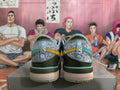 Light Blue and Teal Nike Basketball Shoes - product image from the listing.