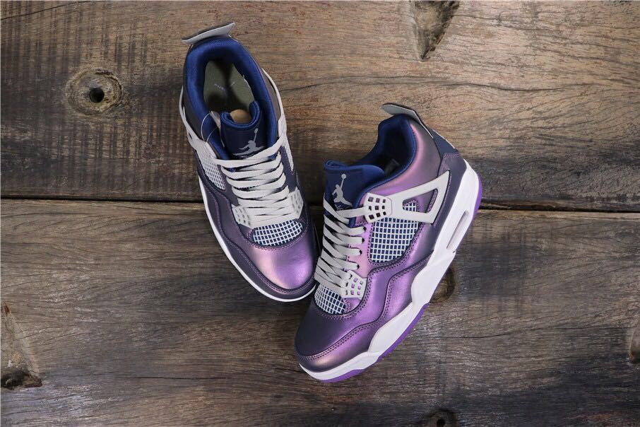 Air Jordan 4 Retro SE GS Moonsoon Sneakers in Blue - product image from the listing.