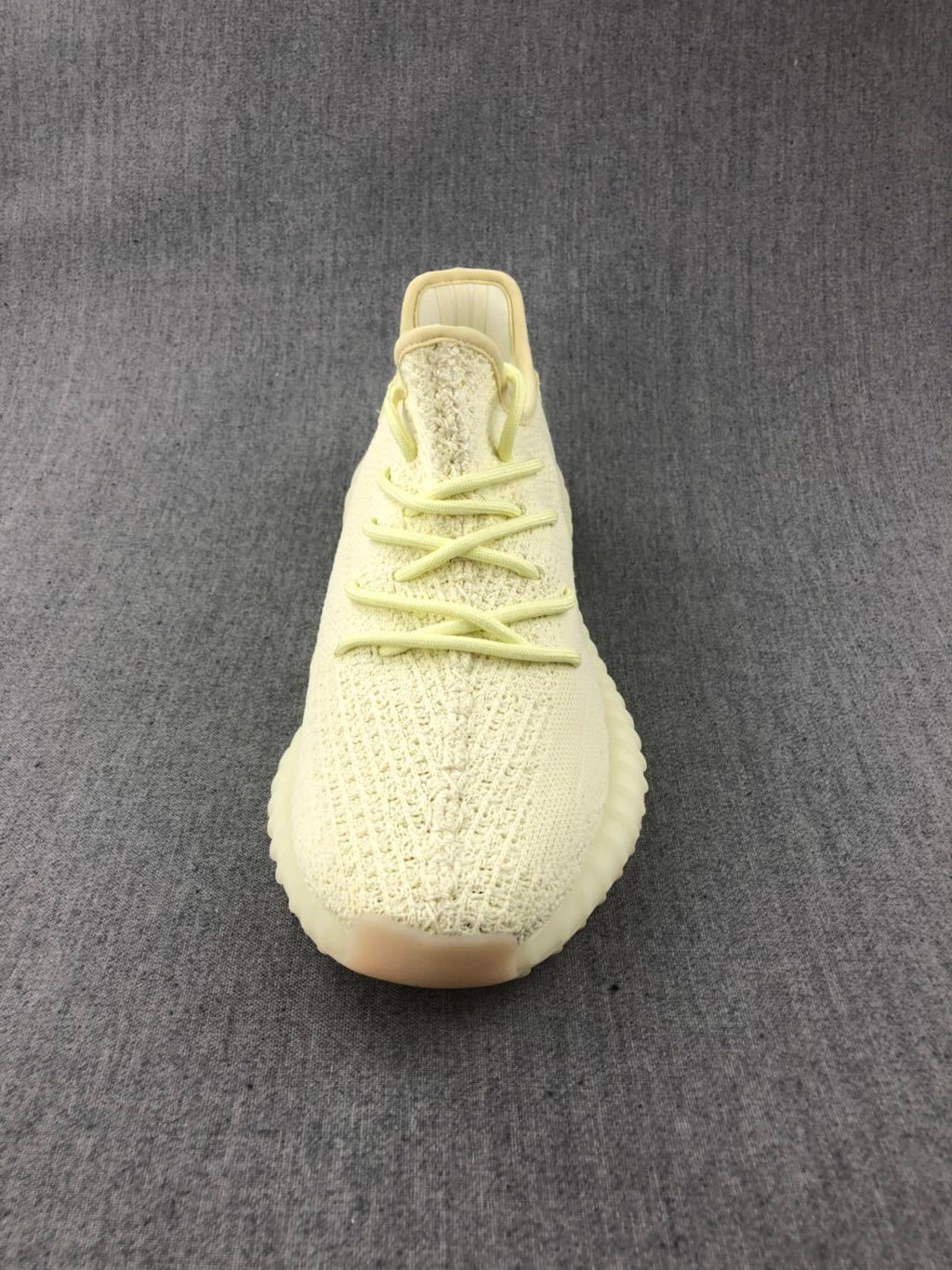 Cream Yeezy 350 V2 Knit Sneakers - product image from the listing.