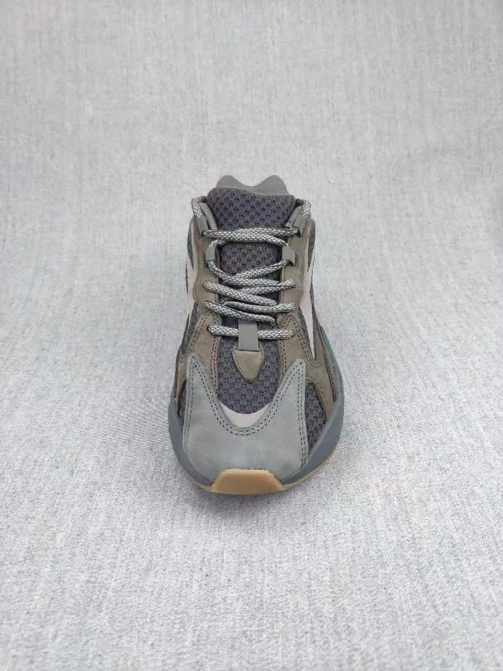 Grey and Beige Yeezy 700 V2 Sneakers - product image from the listing.