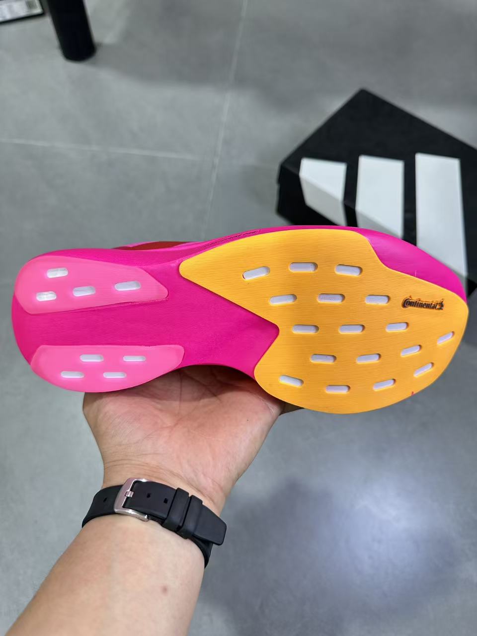 Magenta adidas Lightstrike Pro Running Shoes KI6902 - product image from the listing.