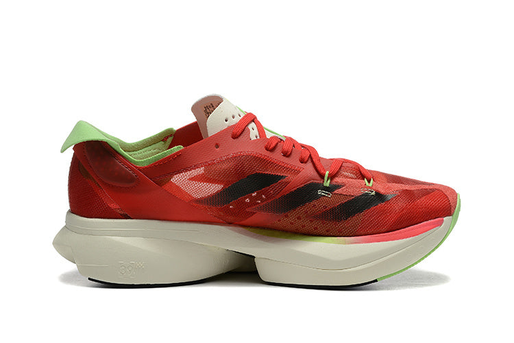 adidas Adizero Adios Pro 3 Running Shoes in Red - product image from the listing.