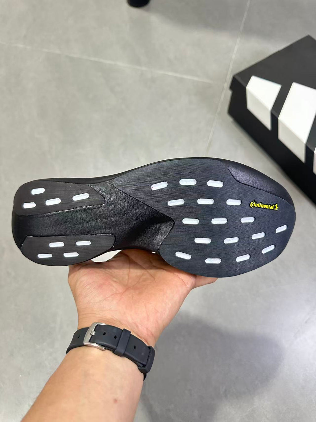 Adidas Lightstrike Pro Running Shoes, in Black Green Yellow Red KJ6160 - product image from the listing.