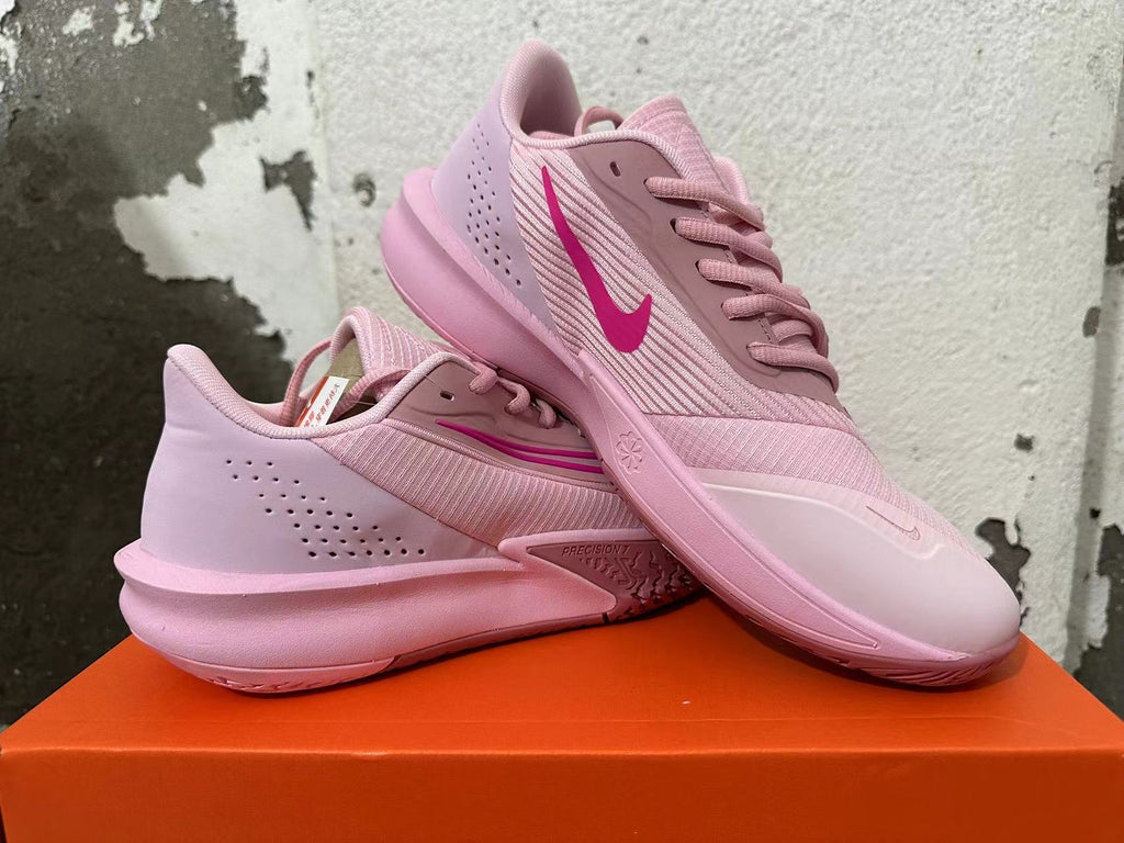 Nike Precision 7 Basketball Shoes in Pink - product image from the listing.