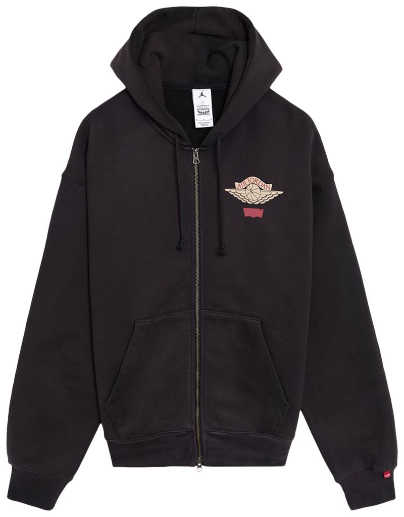 Jordan x Levis Patented Black Zip-Front - product image from the listing.