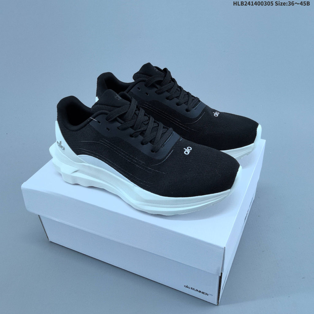 Alo Recovery Mode Running Shoes, in Black and White - product image from the listing.