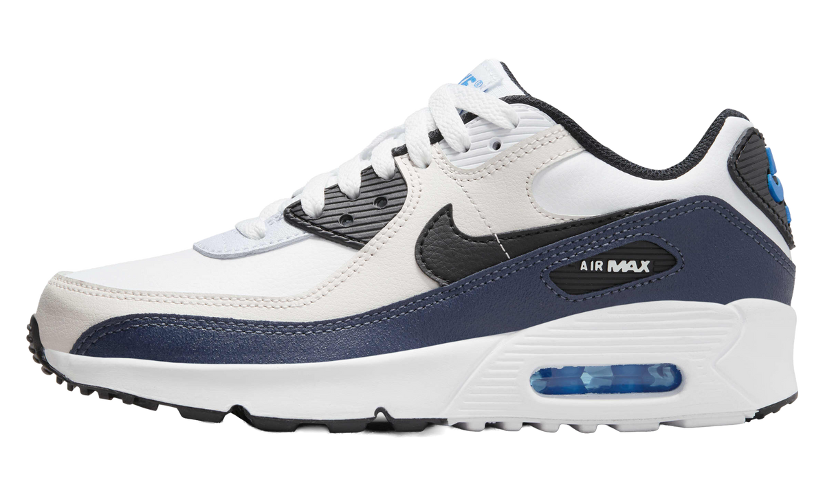 "Phantom Thunder Blue" Air Max 90 Leather GS CD6864 404 - product image from the listing.
