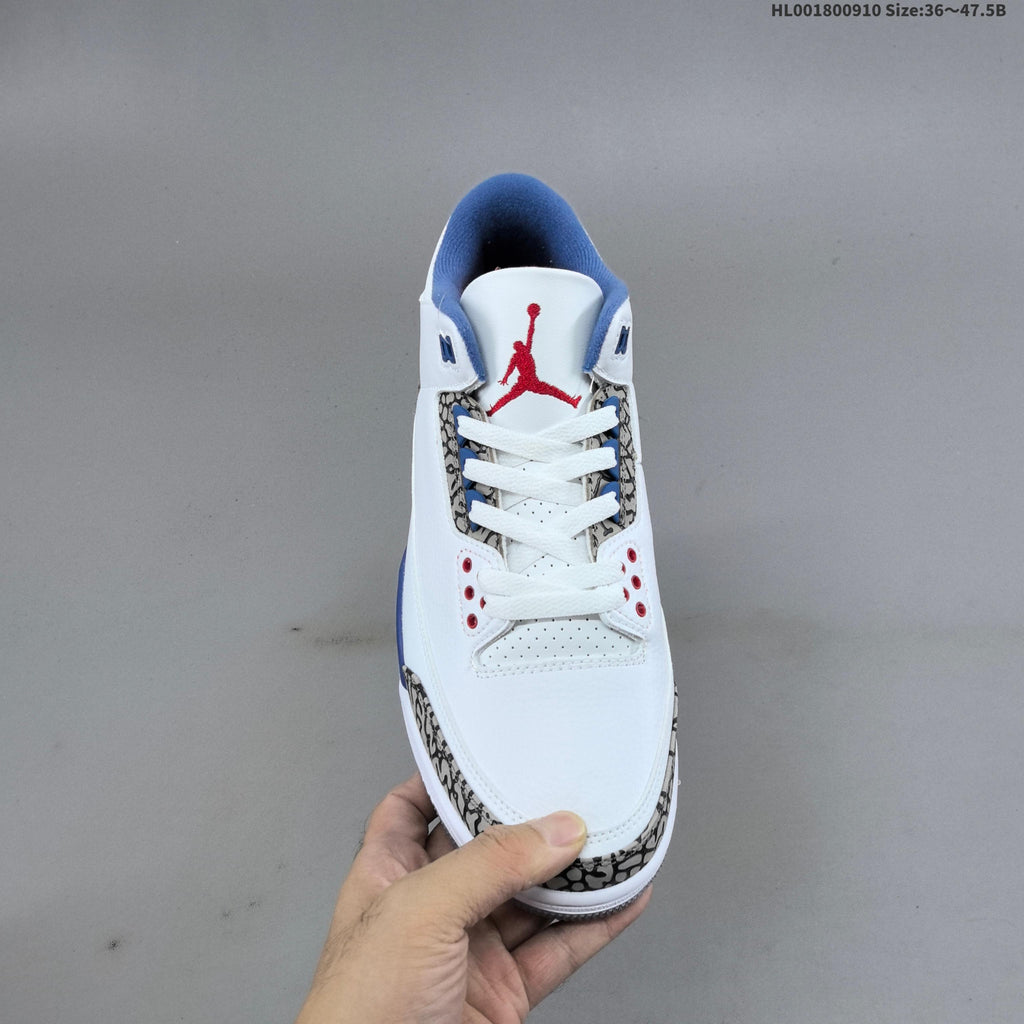 Air Jordan 3 Retro True Blue Sneakers - product image from the listing.